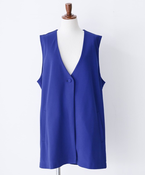 osharewalker（オシャレウォーカー）の「【廃盤】『カットジョーゼットジレベスト』（ベスト・レディース・ブルー/ブラック・FREE）」の14枚目の写真