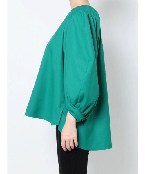 ELENDEEK（エレンディーク）の「タックボリュームスリーブブラウス（シャツ/ブラウス・レディース・ライトグレー/ブラック/グリーン/インディゴブルー・FREE）」の9枚目の写真