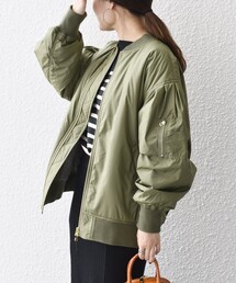 SHIPS（シップス）の「*〈撥水加工〉LIMONTAパフスリーブMA-1◇（MA-1）」