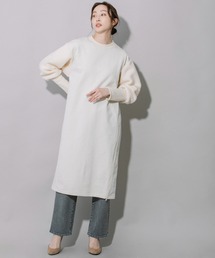 Munich | 裏毛×シープボアパフスリーブワンピース(ワンピース)