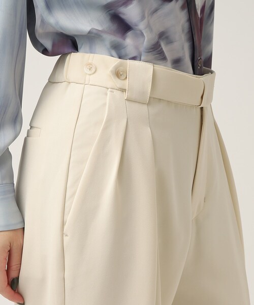 tk.TAKEO KIKUCHI(ティーケータケオキクチ)の「◆ギミックベルトダブルクロスパンツ(その他パンツ・レディース・アイボリー/ブラウン系その他/ブラック・66)」の9枚目の写真