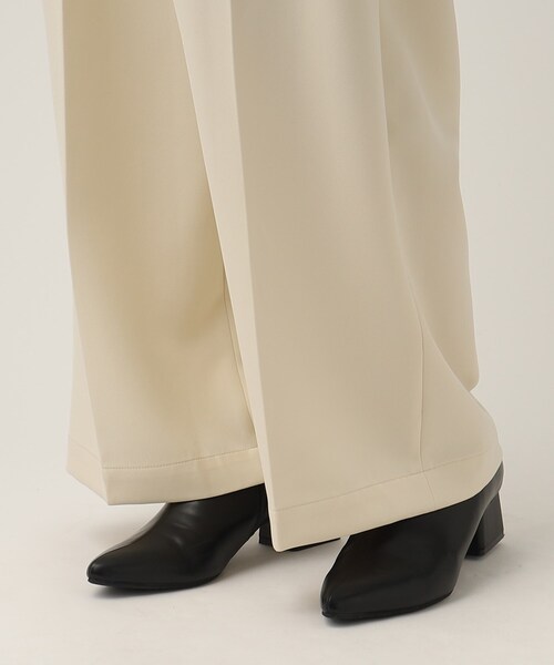 tk.TAKEO KIKUCHI(ティーケータケオキクチ)の「◆ギミックベルトダブルクロスパンツ(その他パンツ・レディース・アイボリー/ブラウン系その他/ブラック・66)」の10枚目の写真