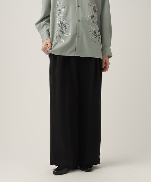 tk.TAKEO KIKUCHI(ティーケータケオキクチ)の「◆ギミックベルトダブルクロスパンツ(その他パンツ・レディース・アイボリー/ブラウン系その他/ブラック・66)」の12枚目の写真