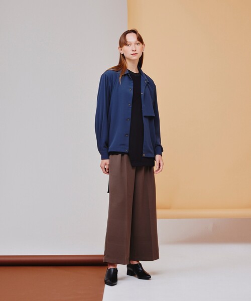 tk.TAKEO KIKUCHI(ティーケータケオキクチ)の「◆ギミックベルトダブルクロスパンツ(その他パンツ・レディース・アイボリー/ブラウン系その他/ブラック・66)」の22枚目の写真