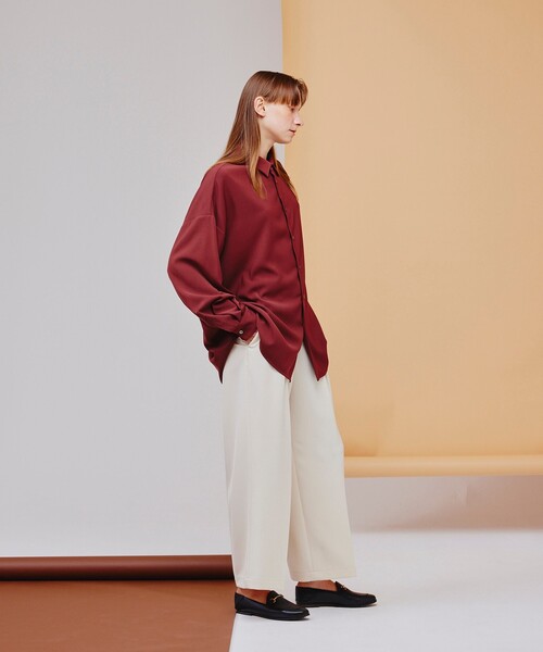 tk.TAKEO KIKUCHI(ティーケータケオキクチ)の「◆ギミックベルトダブルクロスパンツ(その他パンツ・レディース・アイボリー/ブラウン系その他/ブラック・66)」の19枚目の写真