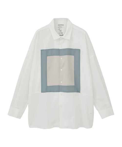 SHAREEF（シャリーフ）の「STUDIOUS別注 SWITHCHNG MOTIF SHIRTS（シャツ/ブラウス・メンズ・ホワイト/ブラック・1/2）」の2枚目の写真