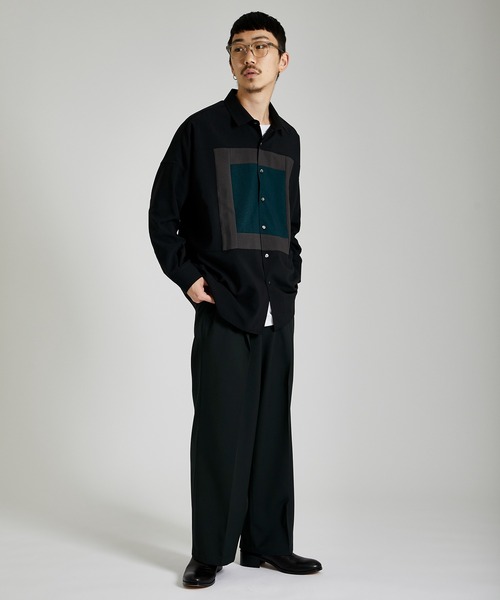 SHAREEF（シャリーフ）の「STUDIOUS別注 SWITHCHNG MOTIF SHIRTS（シャツ/ブラウス・メンズ・ホワイト/ブラック・1/2）」の10枚目の写真