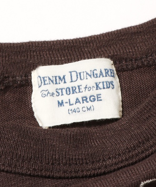 DENIM DUNGAREE(デニムダンガリー)の「DENIM DUNGAREE/デニム&ダンガリー テンジク LIFE TEE ロングスリーブT(Tシャツ/カットソー・キッズ・チャコールグレー/ホワイト/ダークブラウン・130/140)」の5枚目の写真