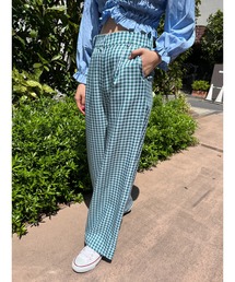 WC | カラーギンガムチェックパンツ(スラックス)