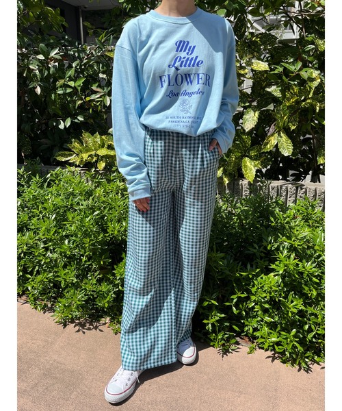 WC（ダブル シー）の「カラーギンガムチェックパンツ（スラックス・レディース・ブルー/ピンク/イエロー・FREE）」の12枚目の写真