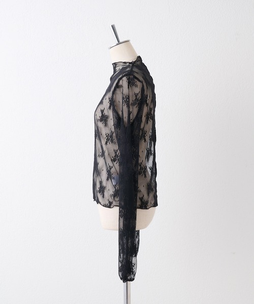 one after another NICE CLAUP（ワンアフターアナザーナイスクラップ）の「レースflowerインナー（Tシャツ/カットソー・レディース・ブラック/ベージュ/アイボリー/ホワイト系その他・FREE）」の11枚目の写真