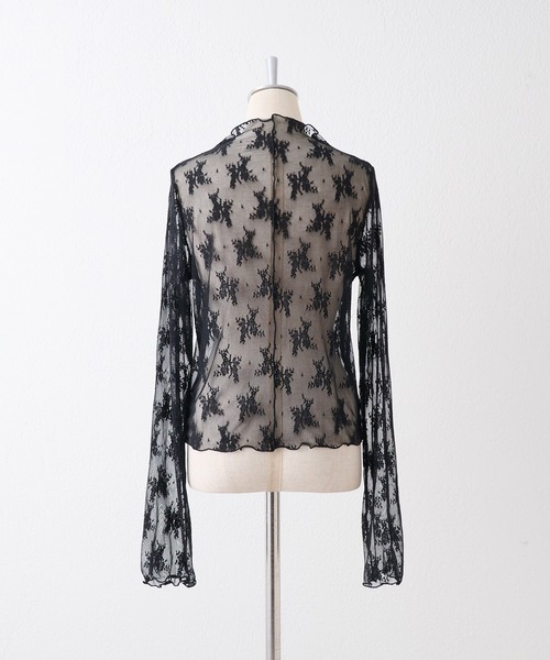 one after another NICE CLAUP（ワンアフターアナザーナイスクラップ）の「レースflowerインナー（Tシャツ/カットソー・レディース・ブラック/ベージュ/アイボリー/ホワイト系その他・FREE）」の16枚目の写真