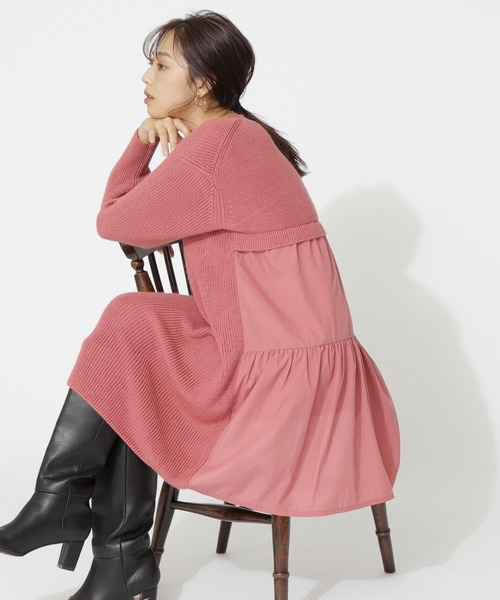 セール ブランド古着 ニットワンピース ワンピース Natural Beauty Basic ナチュラルビューティーベーシック のファッション通販 Zozoused