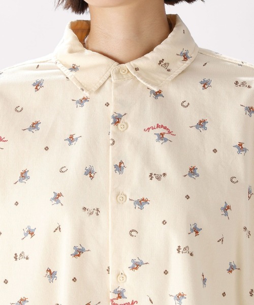 niko and...(ニコアンド)の「コットンリヨセルコールプリントシャツ(シャツ/ブラウス・レディース・クリーム/ボルドー/ライトブルー・FREE)」の15枚目の写真