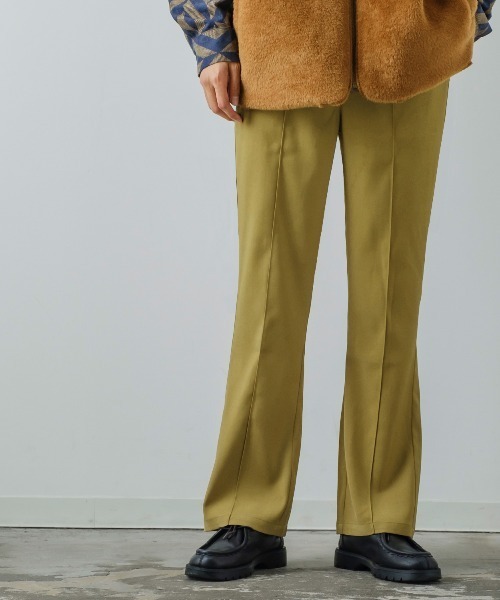 improves（インプローブス）の「【improves】スーツ地 フレアカット ピンタック カラーパンツ（スラックス・メンズ・グリーン/レンガ/レッド/マスタード/グレー/ブラック・SMALL/MEDIUM/LARGE）」の20枚目の写真