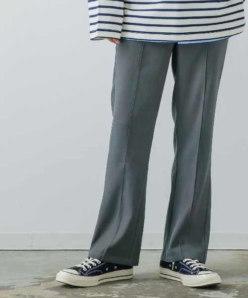 improves（インプローブス）の「【improves】スーツ地 フレアカット ピンタック カラーパンツ（スラックス・メンズ・グリーン/レンガ/レッド/マスタード/グレー/ブラック・SMALL/MEDIUM/LARGE）」の13枚目の写真