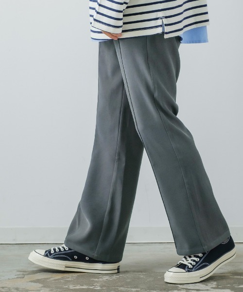 improves（インプローブス）の「【improves】スーツ地 フレアカット ピンタック カラーパンツ（スラックス・メンズ・グリーン/レンガ/レッド/マスタード/グレー/ブラック・SMALL/MEDIUM/LARGE）」の14枚目の写真