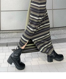 【REZOY】厚底ユニットソールショートブーツ