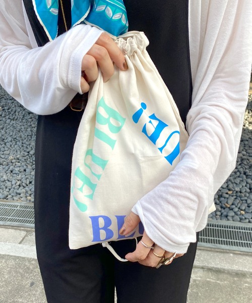 SHENERY（シーナリー）の「BLUE!BLUE!BLUE!BAG（トートバッグ・レディース・オフホワイト・FREE）」の3枚目の写真