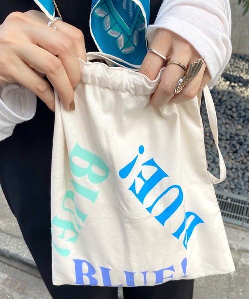 SHENERY（シーナリー）の「BLUE!BLUE!BLUE!BAG（トートバッグ・レディース・オフホワイト・FREE）」の2枚目の写真