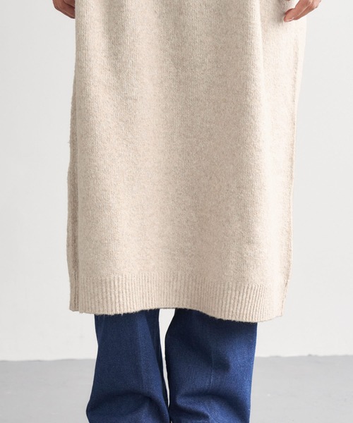 Chaco closet（チャコ クローゼット）の「求心ジャガードニットワンピース（ワンピース・レディース・アイボリー/ブラック・FREE）」の21枚目の写真