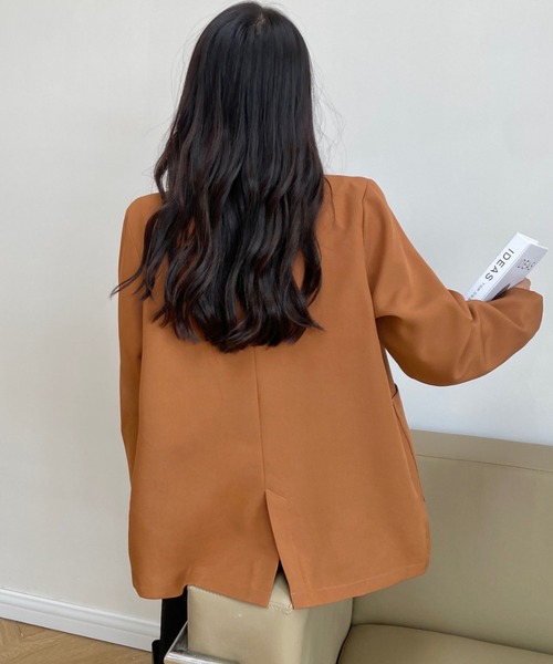 DIAVEL（ディアベル）の「2つボタンシングルジャケット（テーラードジャケット・レディース・テラコッタ/ベージュ/グレー/ブラウン・F）」の10枚目の写真