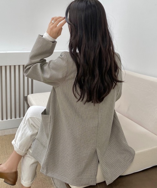 DIAVEL（ディアベル）の「2つボタンシングルジャケット（テーラードジャケット・レディース・テラコッタ/ベージュ/グレー/ブラウン・F）」の16枚目の写真