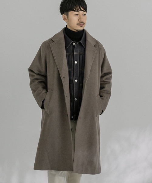 URBAN RESEARCH(アーバンリサーチ)の「OVER CHESTER COAT SUPER120(チェスターコート・メンズ・ブラック/ブラウン系その他/ブルー系その他・SMALL/MEDIUM/LARGE)」の11枚目の写真