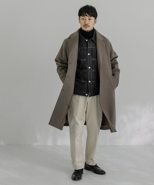 URBAN RESEARCH(アーバンリサーチ)の「OVER CHESTER COAT SUPER120(チェスターコート・メンズ・ブラック/ブラウン系その他/ブルー系その他・SMALL/MEDIUM/LARGE)」の16枚目の写真