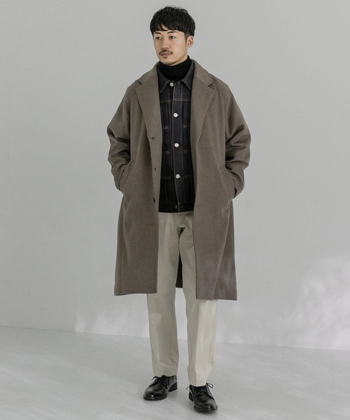 URBAN RESEARCH(アーバンリサーチ)の「OVER CHESTER COAT SUPER120(チェスターコート・メンズ・ブラック/ブラウン系その他/ブルー系その他・SMALL/MEDIUM/LARGE)」の17枚目の写真