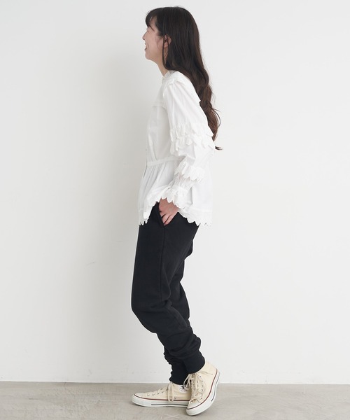 Malle（マル）の「Malle  30/8裏毛　MLワッペンパンツ（その他パンツ・レディース・ブラック/キナリ・FREE）」の19枚目の写真