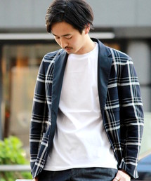 EDIFICE | ◇カラミメッシュチェックジャケット(テーラードジャケット)