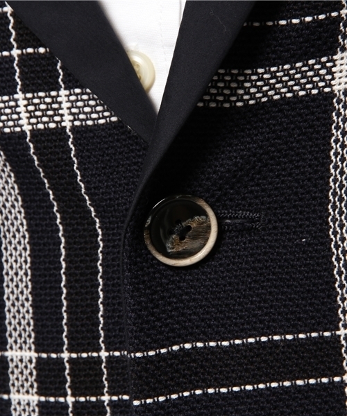EDIFICE（エディフィス）の「◇カラミメッシュチェックジャケット（テーラードジャケット・メンズ・ネイビー・46/48/44/50）」の11枚目の写真