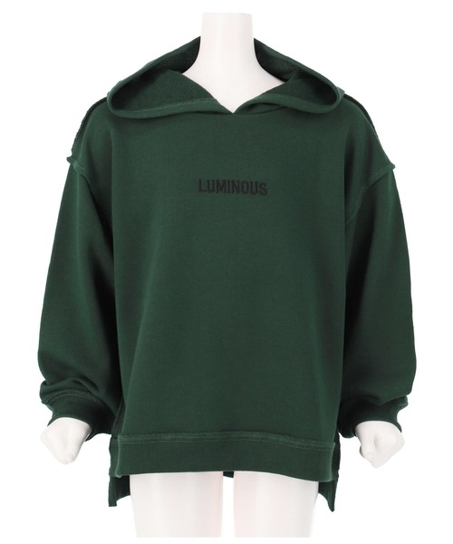 ANAP kids（アナップキッズ）の「裏毛ビッグロゴフーディートップススウェット（パーカー・キッズ・スミクロ/モスグリーン/ライトグレー・120cm/130cm/110cm）」の14枚目の写真