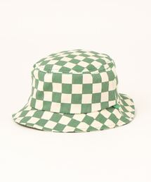 【GRIN BUDDY / グリンバディ】【キッズ】チェッカーフラッグ柄バケットハット/市松模様バケットハット/Checkered Flag Hat