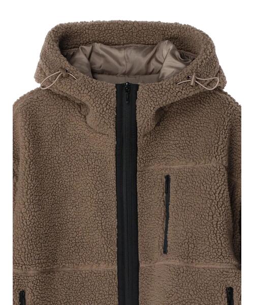 earth music&ecology（アースミュージックアンドエコロジー）の「2WAYボアブルゾン（ブルゾン・レディース・ブラック/ベージュ/モカ・M/L）」の17枚目の写真