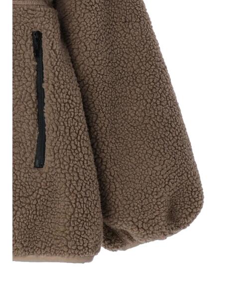 earth music&ecology（アースミュージックアンドエコロジー）の「2WAYボアブルゾン（ブルゾン・レディース・ブラック/ベージュ/モカ・M/L）」の10枚目の写真