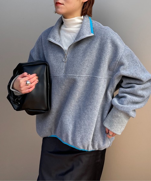 セール】リングファスナーがスッキリ見え。あったかトレーナー