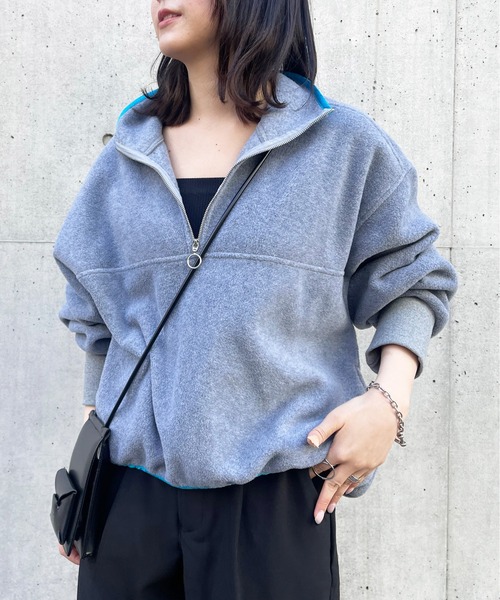 セール】リングファスナーがスッキリ見え。あったかトレーナー