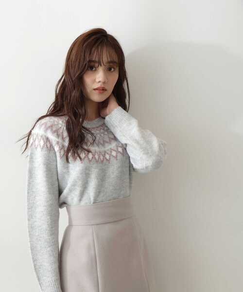 PROPORTION BODY DRESSING（プロポーションボディドレッシング）の「ノルディックニット / 1213170106（ニット/セーター・レディース・グレー系その他/ホワイト・FREE）」の12枚目の写真