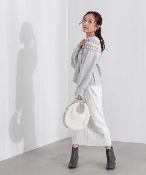 PROPORTION BODY DRESSING（プロポーションボディドレッシング）の「ノルディックニット / 1213170106（ニット/セーター・レディース・グレー系その他/ホワイト・FREE）」の10枚目の写真