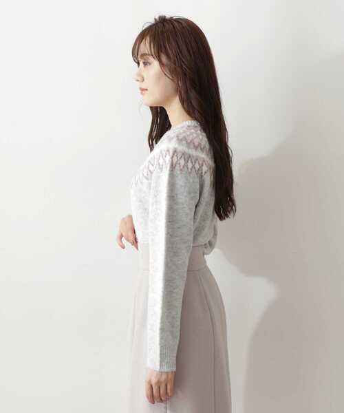 PROPORTION BODY DRESSING（プロポーションボディドレッシング）の「ノルディックニット / 1213170106（ニット/セーター・レディース・グレー系その他/ホワイト・FREE）」の9枚目の写真