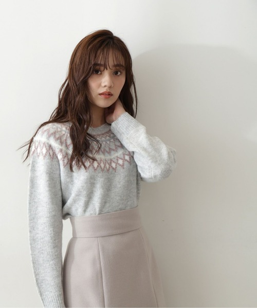 PROPORTION BODY DRESSING（プロポーションボディドレッシング）の「ノルディックニット / 1213170106（ニット/セーター・レディース・グレー系その他/ホワイト・FREE）」の22枚目の写真