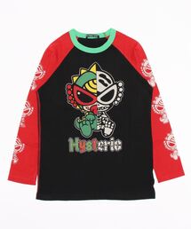 HYSTERIC MINI（ヒステリックミニ）の「Hystericmini MINILA SKULL ラグラン長袖Tシャツ（Tシャツ/カットソー・キッズ）」