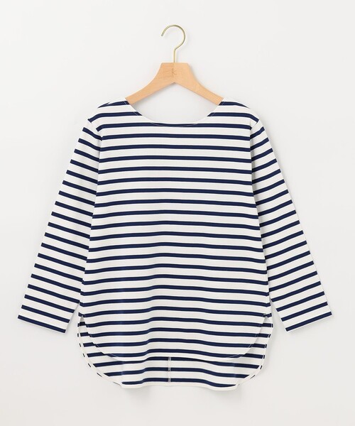 組曲（クミキョク）の「【洗える・七分袖】コットンバスク シャツ（Tシャツ/カットソー・レディース・ブラック系1・S2）」の13枚目の写真