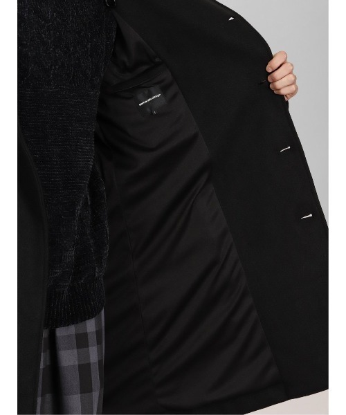 semantic design（セマンティックデザイン）の「セマンティックデザイン/semantic design ウールライク ダブルトレンチコート（トレンチコート・メンズ・ブラック/ベージュ・MEDIUM/LARGE/S/X-LARGE）」の10枚目の写真