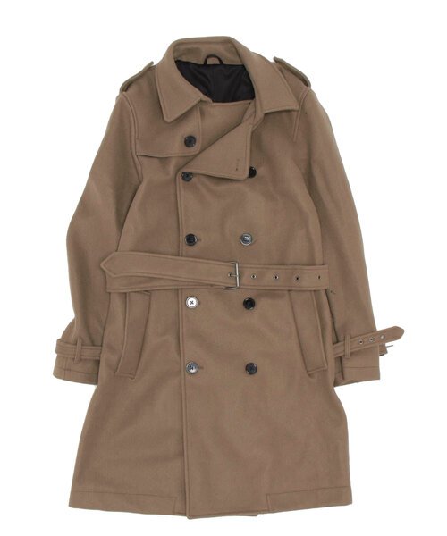 semantic design（セマンティックデザイン）の「セマンティックデザイン/semantic design ウールライク ダブルトレンチコート（トレンチコート・メンズ・ブラック/ベージュ・MEDIUM/LARGE/S/X-LARGE）」の16枚目の写真