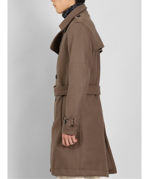 semantic design（セマンティックデザイン）の「セマンティックデザイン/semantic design ウールライク ダブルトレンチコート（トレンチコート・メンズ・ブラック/ベージュ・MEDIUM/LARGE/S/X-LARGE）」の18枚目の写真