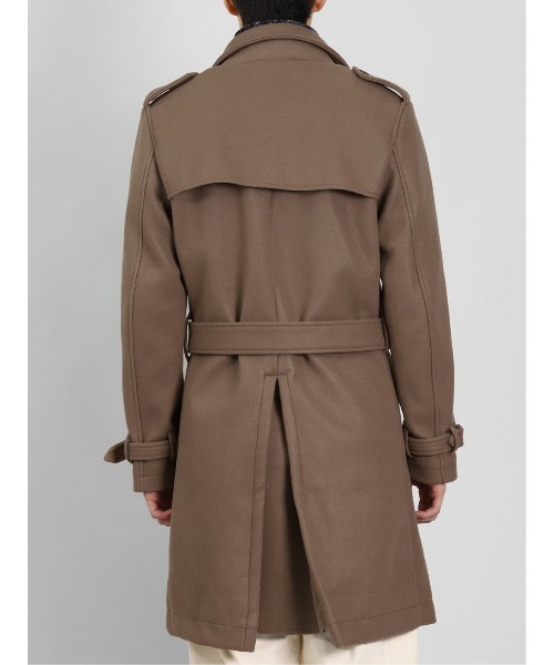 semantic design（セマンティックデザイン）の「セマンティックデザイン/semantic design ウールライク ダブルトレンチコート（トレンチコート・メンズ・ブラック/ベージュ・MEDIUM/LARGE/S/X-LARGE）」の19枚目の写真