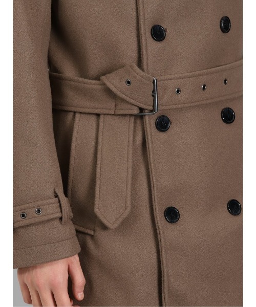 semantic design（セマンティックデザイン）の「セマンティックデザイン/semantic design ウールライク ダブルトレンチコート（トレンチコート・メンズ・ブラック/ベージュ・MEDIUM/LARGE/S/X-LARGE）」の22枚目の写真